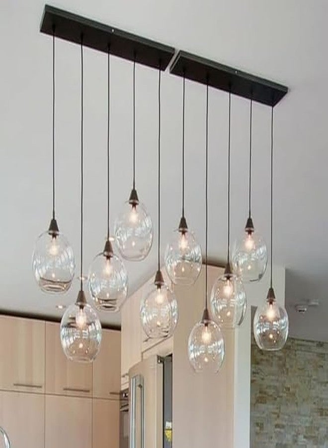 BrightLyt Chandelier Hanging Lights for Living Room, Hanging Pendant Lamp for Home Decoration, Ceiling Chandelier, Jhumar Light for Hall (Clear) - Image 3